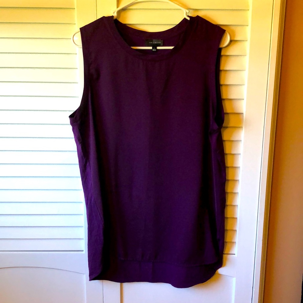 The Limited Purple Sleeveless Blouse